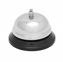 Звонок настольный 8*6см хром 